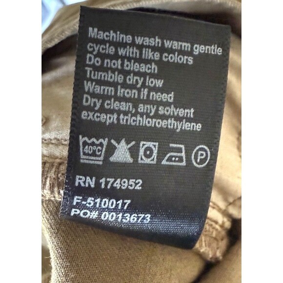 Flint and Tinder 365 Brown Tapered Fit 5-Pocket Men’s Pants Size 34 x 36 - Picture 9 of 9